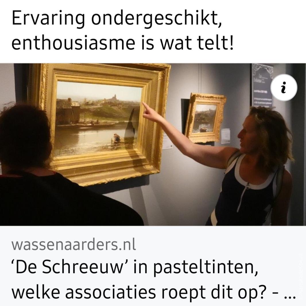 ‘DE SCHREEUW’ IN PASTELTINTEN, WELKE ASSOCIATIES ROEPT DIT OP?