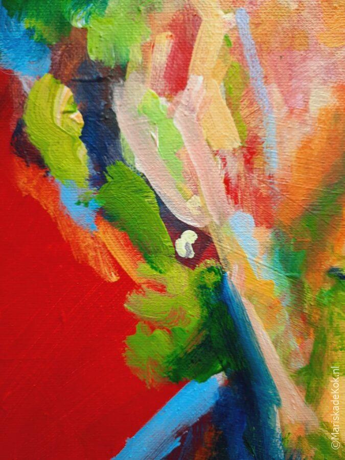 Op de achtergrond een Ferrari