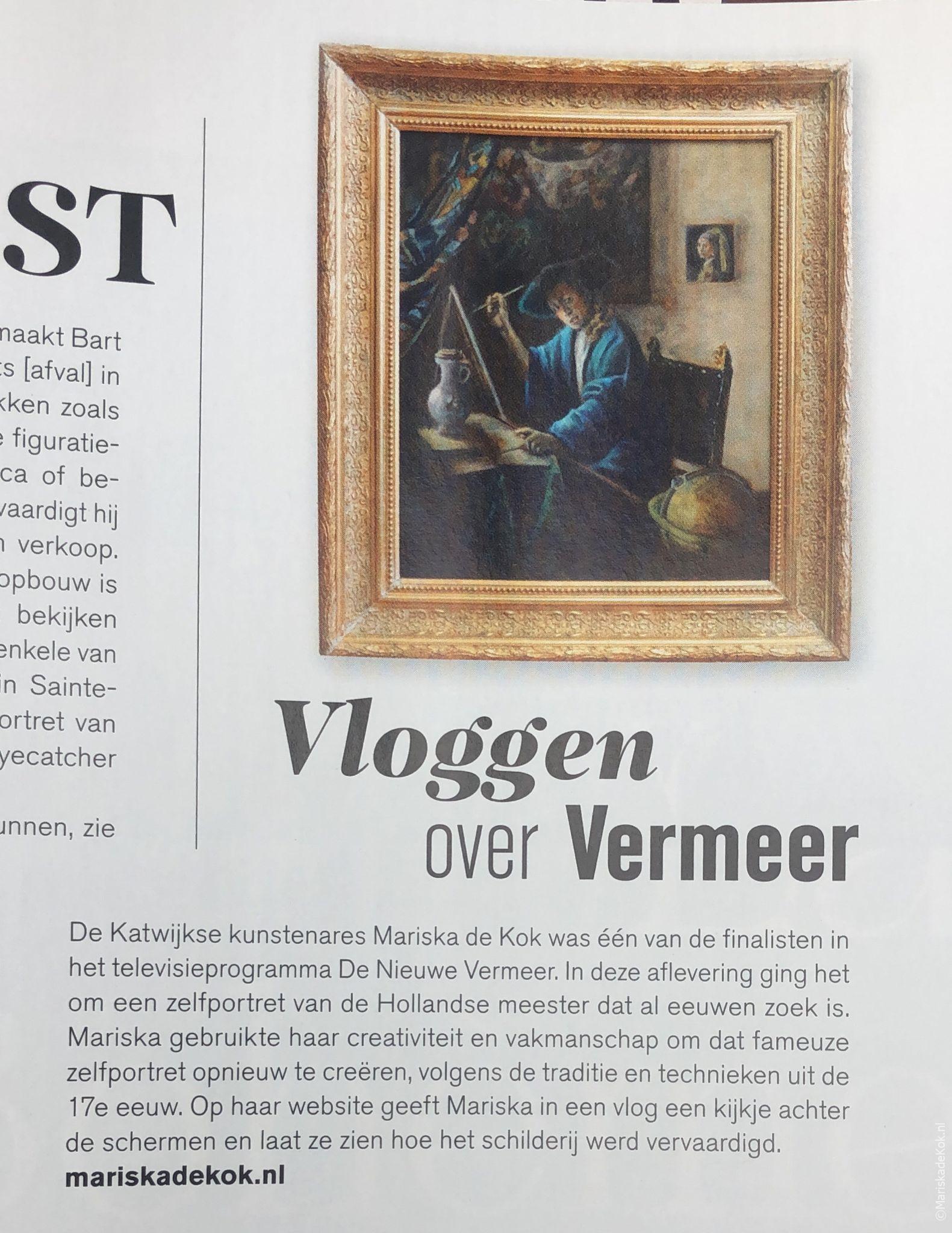 Vloggen over Vermeer – artikel in LEVEN! Magazine