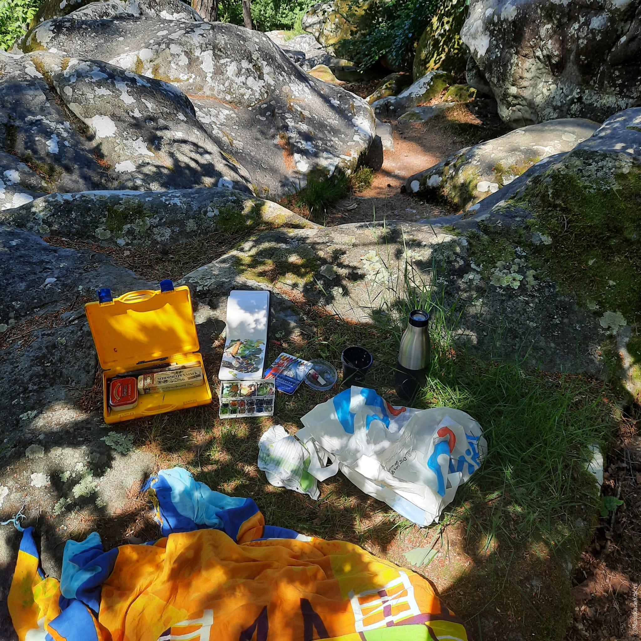 Schilderen tussen de reuzen van Barbizon