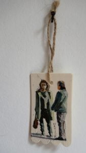 ©2018 Mariska de Kok, Yes My Lady – Mixed Media 5 x 8 x 0.3 cm