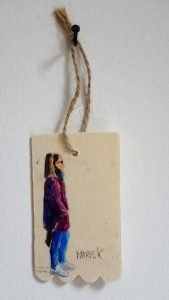 ©2018 Mariska de Kok, Toekomst-gericht – Mixed Media 5 x 8 x 0.3 cm