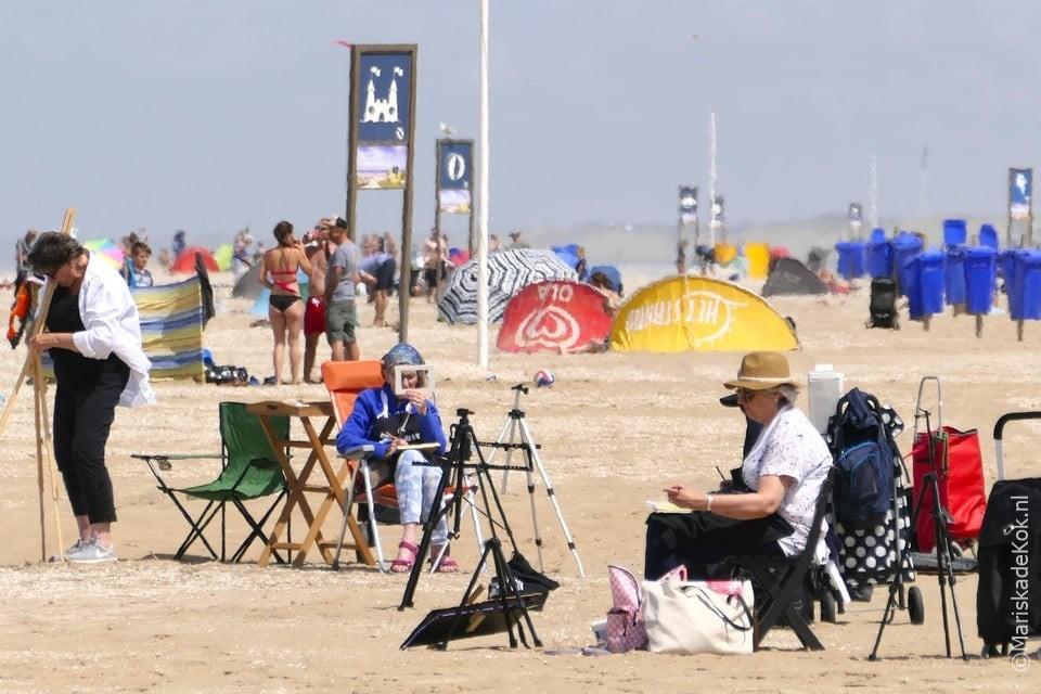 Leren schilderen op het Katwijkse strand, in een eeuwenlange traditie
