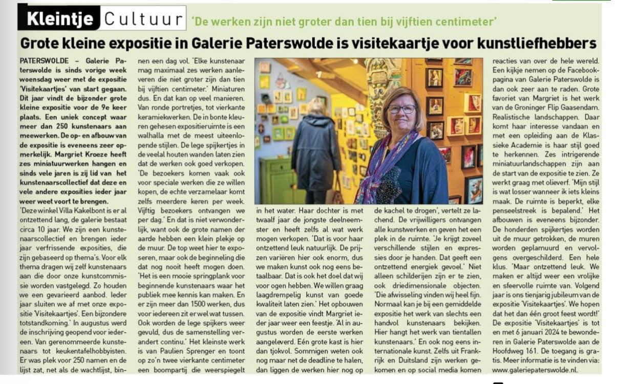 In de media – Expositie Paterswolde