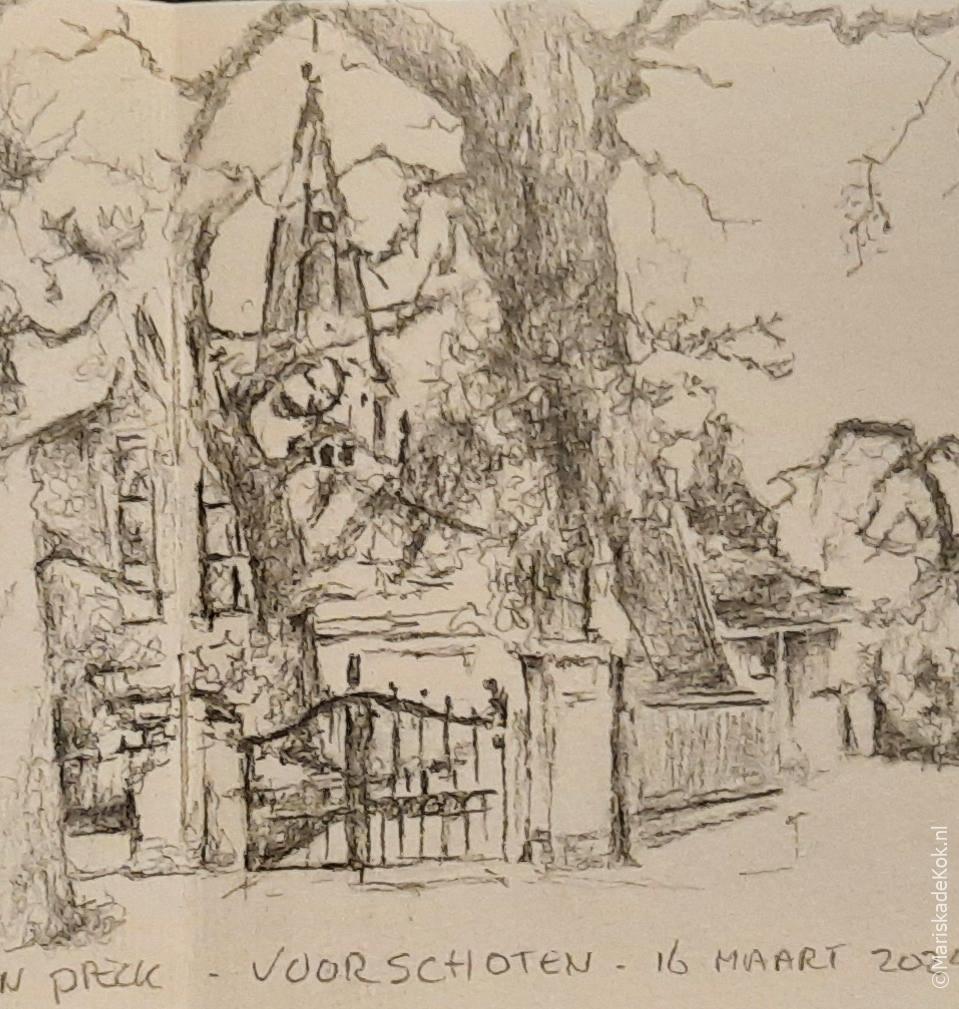 In de voetsporen van Anton Pieck – Urban sketching