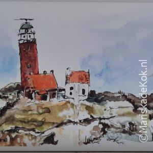 Vuurtoren De Cocksdorp Texel - prints op dibond